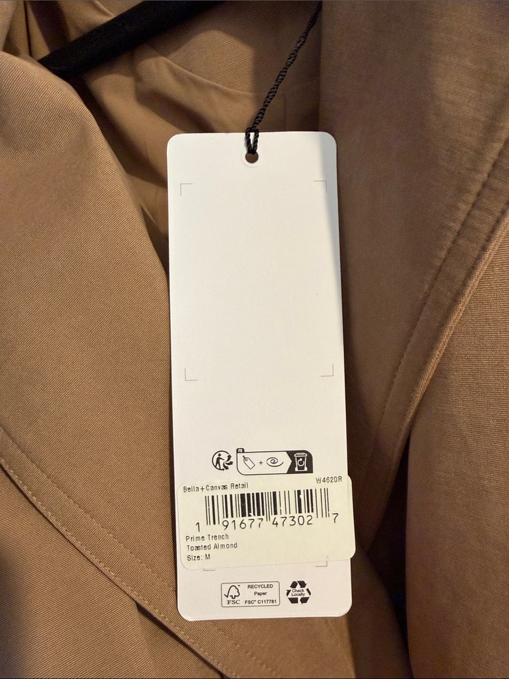 ALO Yoga Prime Trench Toasted Almond M NWT - Picture 11 of 11